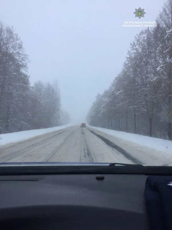 На волинських дорогах – погана видимість (фото)