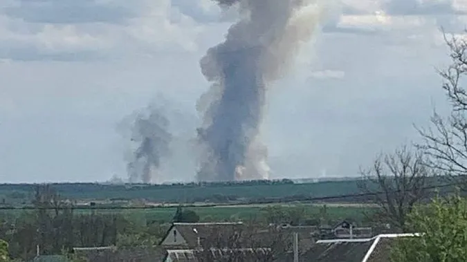 У бєлгородській області знову горить стратегічний об'єкт (відео)