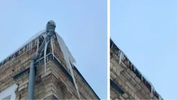У Луцьку – нашестя гіганських бурульок