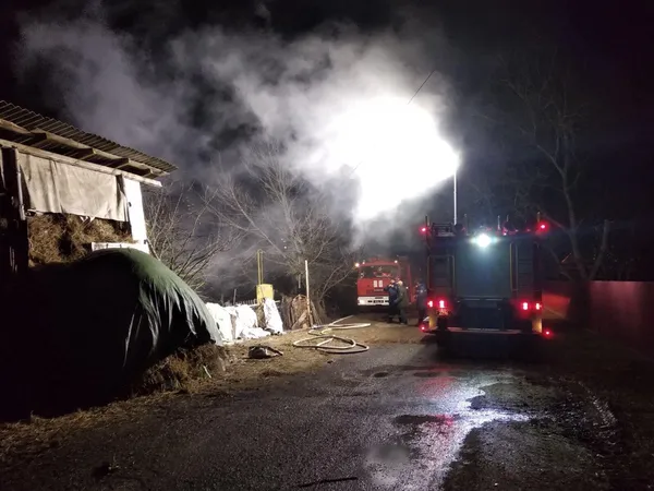У Нововолинську годину гасили пожежу в господарській будівлі (фото)
