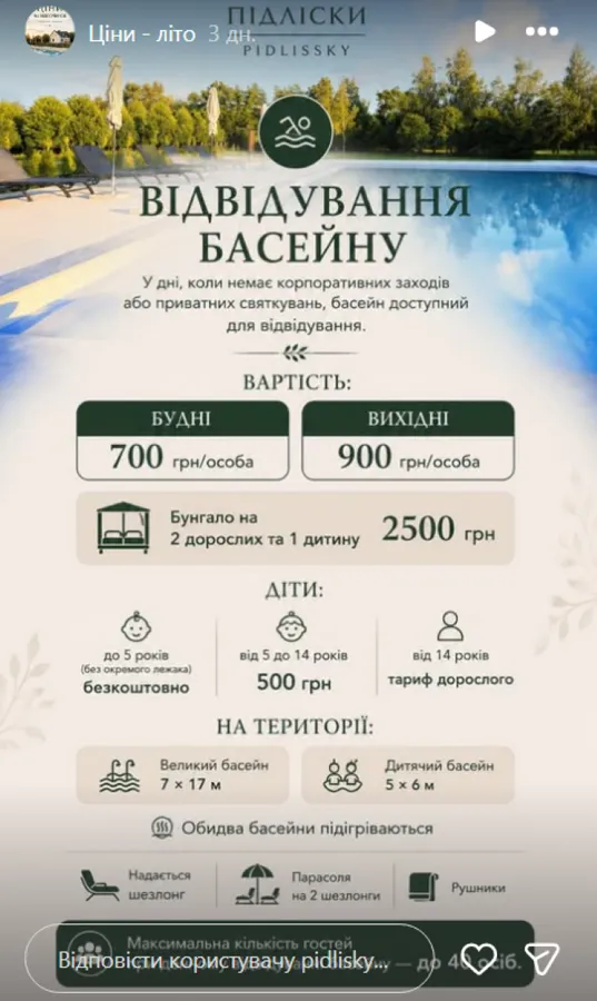 Великий басейн і фундуковий сад: біля Луцька відкрили нову локацію для відпочинку (фото)