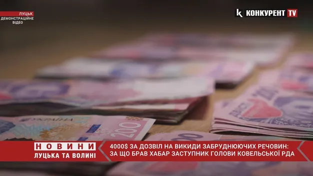 Хабар у 4 тисячі доларів: подробиці затримання заступника голови Ковельської РДА (відео)