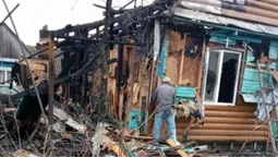 У батьків померлого воїна з Ковельщини Сергія Нестерука згорів будинок (фото)