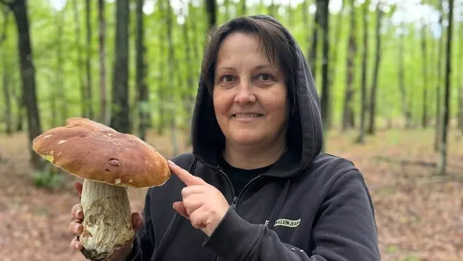 «Ліс порадував»: на Волині грибниця натрапила на величезні боровики (фото)