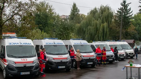 Волинська «екстренка» отримала чотири новенькі автомобілі (фото)