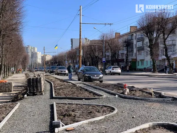 Підготовка пішохідних та вело доріжок до викладки бруківки