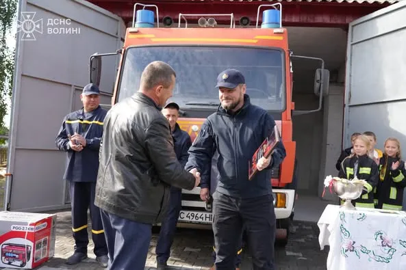 У Луцькому районі відкрили новий підрозділ місцевої пожежної охорони (фото)
