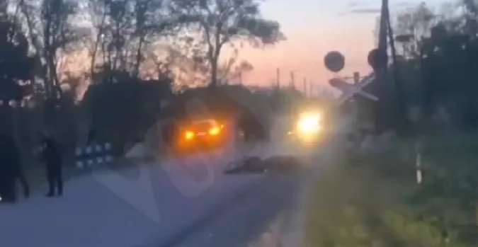 На Волині п'яний мотоцикліст не роз'їхався з Audi (відео)