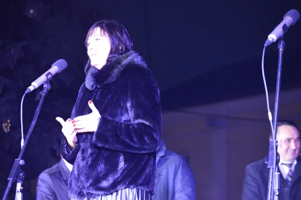 З піснями та феєрверками: у Луцьку засвітили головну ялинку