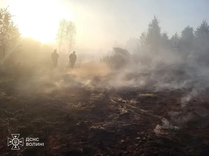 Волинь палає: пожежники гасять торф'яники