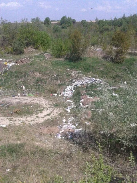 Неподалік від Луцька виявили стихійне сміттєзвалище (фото)