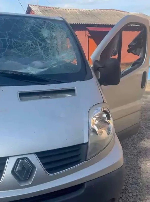 У Волинському ТЦК показали наслідки нападу на службове авто у селі Соловичі