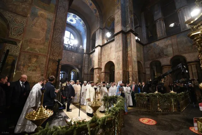 Волинський священик показав як відбувалося богослужіння у Софії Київській (фото)