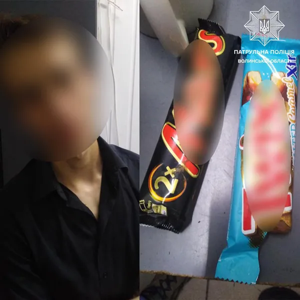 Алкоголь, сосиски та шоколад: у Луцьку патрульні виявили осіб, які вчиняли дрібні крадіжки (фото)