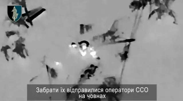 Спецпризначенці врятували з води на Херсонщині п'ятьох окупантів  (відео)