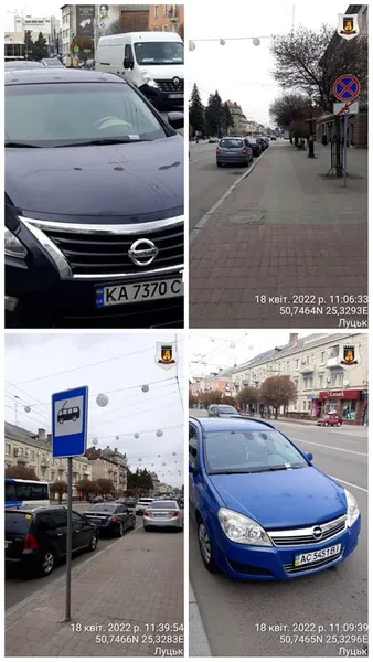 50 порушень: на проспекті Волі в Луцьку полювали на паркохамів (фото, відео)