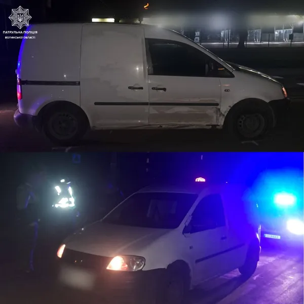 У Луцьку пʼяний «шумахер» розтрощив чужу автівку й втік (фото)