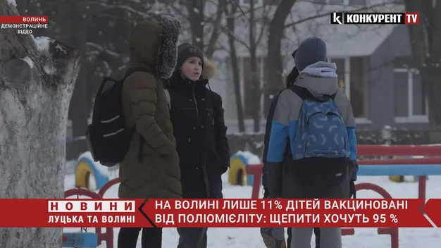 На Волині – низький показник щеплень дітей від поліомієліту (відео)
