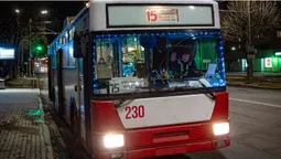 Водії – у шапочках, на вікні – гірлянди: Луцьком курсує «новорічний» тролейбус (фото)