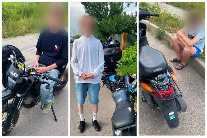 Наймолодшому – 13 років: під Луцьком спіймали трьох неповнолітніх на мотоциклах
