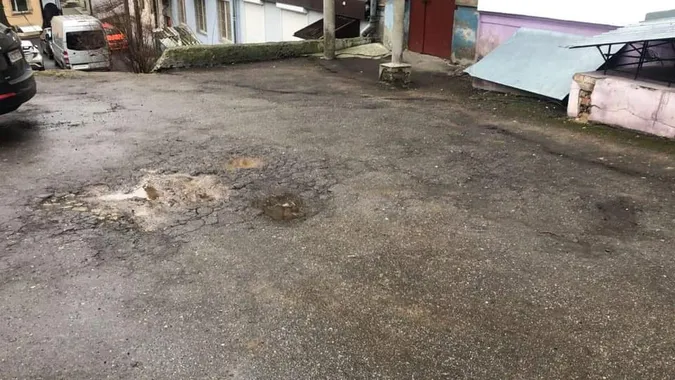Аварійні дерева та багато ям: лучани просять відремонтувати двір (фото)