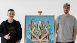 Картина з автографом Kаraya за донат: луцький художник відкрив збір на авто для 100-ї бригади ТрО (фото)