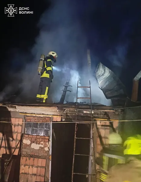 Під Луцьком вночі шурупокрут підпалив будівлю (фото)