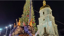 У Києві яскраво засяяла головна ялинка України (фото, відео)