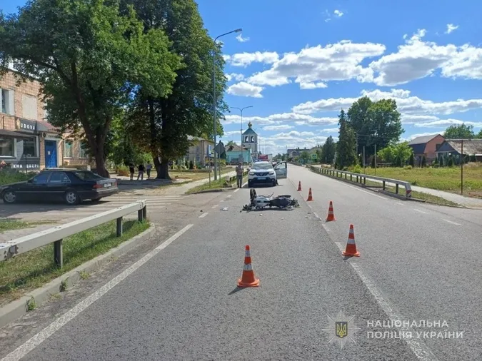 Дві аварії за день: на Волині травмувалися неповнолітні мотоциклісти