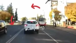 Впала на перехід: у центрі Луцька з дроту зірвало декоративну конструкцію (відео)