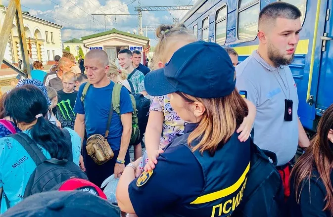 На Волинь прибув евакуаційний потяг з Харківщини (фото)