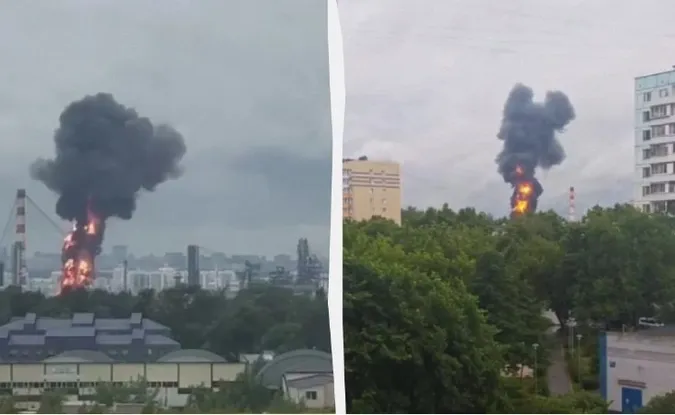 Росію атакували десятки дронів: палає найбільший НПЗ у Москві