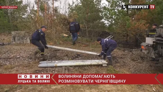 Волинські піротехніки ДСНС розміновують Чернігівщину (відео)
