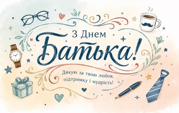 З Днем батька: гарні листівки і найкращі привітання