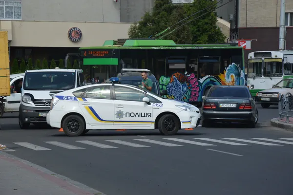 Правоохоронці перекрили вулицю Богдана Хмельницького...
