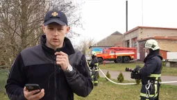 Жартівливо про серйозне: волинські рятувальники розповіли, як швидко закінчується вода у пожежній машині (відео)