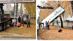 Мінус три: у Луцьку на Соборності і Конякіна демонтували білборди (фото, відео)