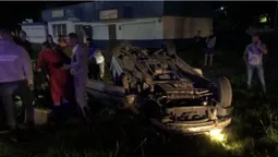 У Володимирі біля залізничного переїзду перекинулося авто (фото)