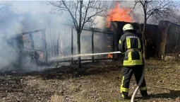 Палили траву: на Волині згоріла будівля на дачному масиві (фото, відео)