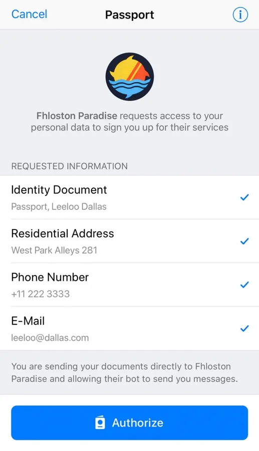 Відтепер у Telegram можна зберігати паспортні дані