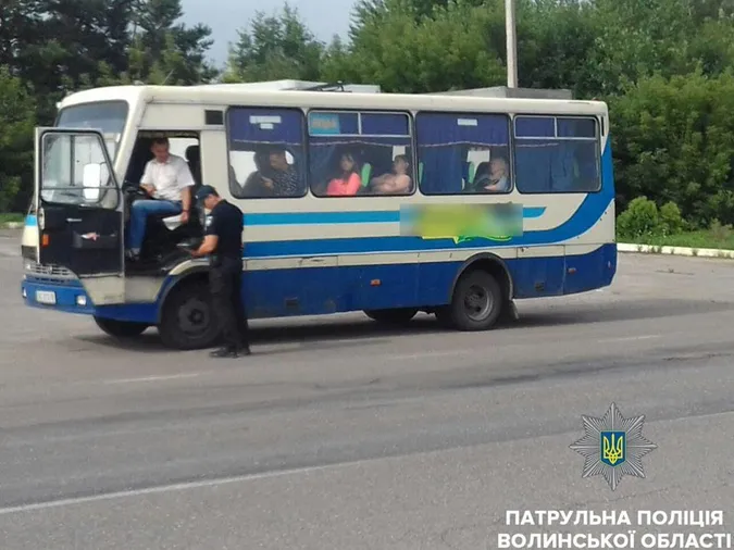 Несправні автобуси і водії-порушники: результат перевірок від волинських патрульних