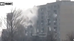 Показали, як російські війська обстрілювали житлові будинки на Донбасі (відео)