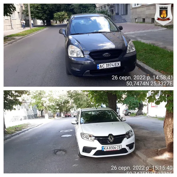 У Луцьку муніципали покарали водіїв за паркування в центрі міста (фото)