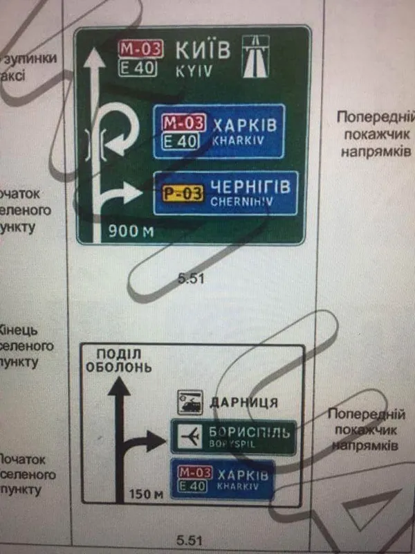 В Україні змінять дорожні знаки