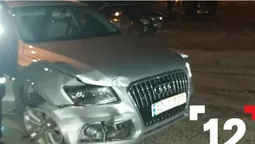 Зім'яв смітник та тікав зі спущеними колесами: в Луцьку зловили п'яного водія (фото, відео)