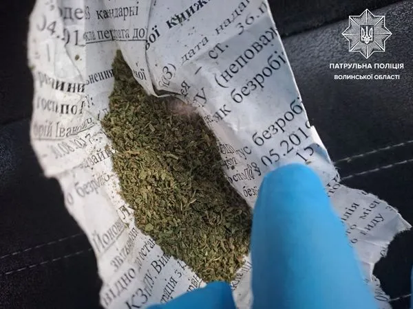 Поводився підозріло: у Луцьку в чоловіка знайшли наркотики і «прокурені» лампочки (фото)