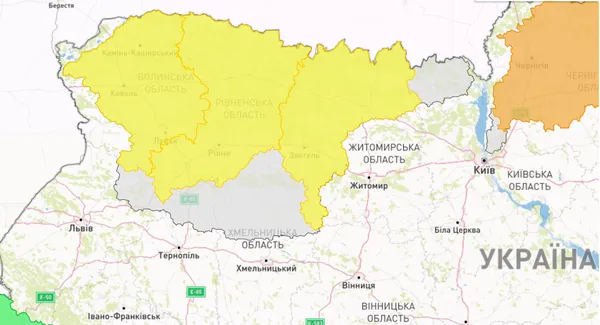«Жовтий» рівень небезпеки: попереджають про нові підтоплення на Волині