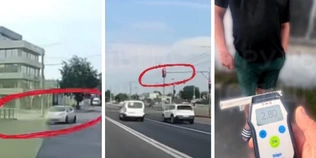Проїхав «на червоне» і влаштував небезпечні перегони: у Луцьку затримали п'яного водія (відео)