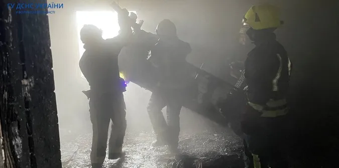 На Любомльщині пожежники врятували життя інваліду (фото)