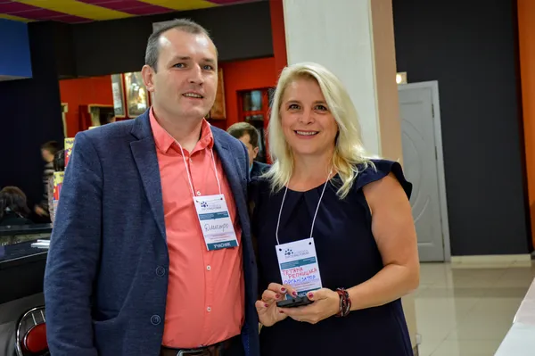 Директор компанії «Softwest Group» Дмитро Гаврилов та керівниця PMBA Тетяна Репницька